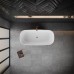 Akmens masės vonia Vayer Serpens 2 164x75 cm, stačiakampė, balta