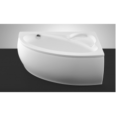 Akmens masės vonia Vispool Piccola 1540x950 mm, kairinė, balta