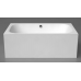 Akmens masės vonios Libero DUO 190 cm priekinė uždanga, balta