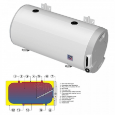 Horizontalus Kombinuotas Vandens Šildytuvas 201 litro Dražice OKCV 200 2,2kW