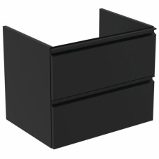 Ideal Standard Tesi pakabinama vonios spintelė 60 cm (600 x 440 x 490), du stalčiai, soft close uždarymas, matinė juoda