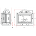 Ketinis židinio ugniakuras Invicta Philos 700 su tiesiu stiklu ir sklende