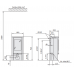 Krosnelė CONTURA 820T Style juoda sp. su muilo akmens apdaila (998460, 203117)