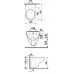 Pakabinamas unitazas LYRAplus su stačiu nubėgimu
