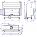 Plieninis židinio ugniakuras Romotop KV HEAT H3LG01 110.50.04 IGN su pak. 50x110 cm