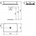 Praustuvas montuojamas ant stalviršio Ideal Standard Ipalyss 65x40 cm, be perlajos, su dugno vožtuvu, Kashmir
