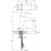 Praustuvo maišytuvas Ravak 10° Free, TD F 014.00 170 mm, be dugno vožtuvo, chromas