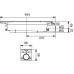 Standartinis trapas TECEdrainprofile DN50 su sifonu, 95mm 0,6/0,8 l/s