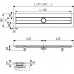 TECEdrainline dušo latakas, tiesus, L =900mm