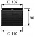 TECEdrainpoint S nerūd. plieno grotelių rėmas "Quadratum" 100mm