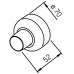 Teleskopinė apdailos plokštelė (ekscentrikams), sieniniam maišytuvui (pora), chromas
