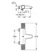Termostatinis vonios/dušo maišytuvas Grohe Grohtherm 1000 Performance, chromas