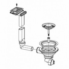 Ventilis FRANKE Euroform plautuvės, EFN 614-78(i), ETL 614(i), ETN 614(i), d 3&#039;&#039;1/2, užkemšamas