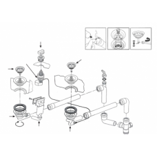 Ventilis FRANKE plautuvės LIX 651, MOX 651, MOX 660, EFX 651-78, d 3''1/2, ekscentrinis