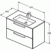 Vonios spintelė Ideal Standard Tempo, 80 cm balta blizgi